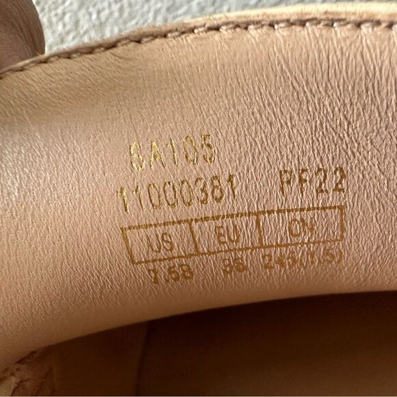 Stuart Weitzman Jet Calfskin Loafer Flat Cream Size 7.5 - Picture 7 of 9